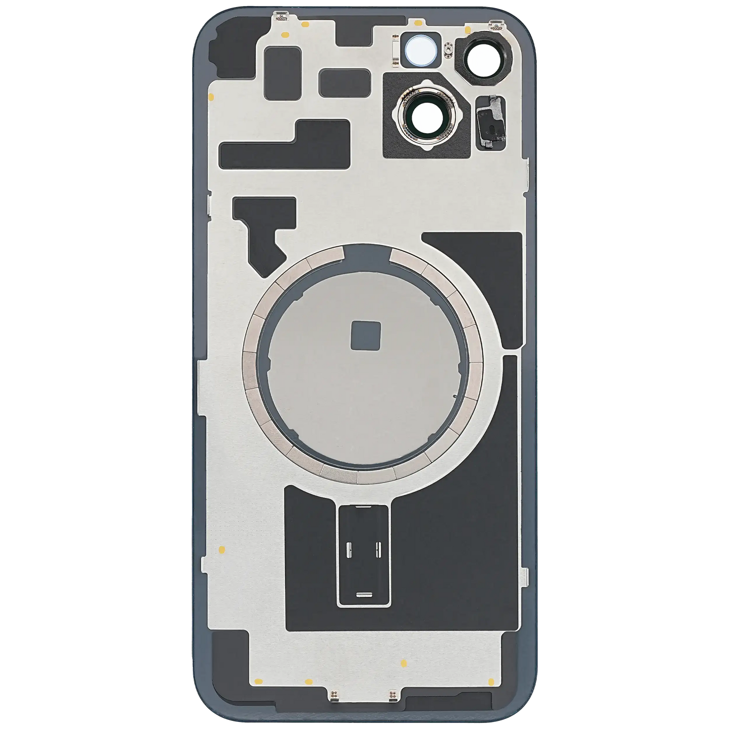 Back Glass w/ MagSafe Magnet For iPhone 14 Plus (Aftermarket) (Midnight) (No Logo)