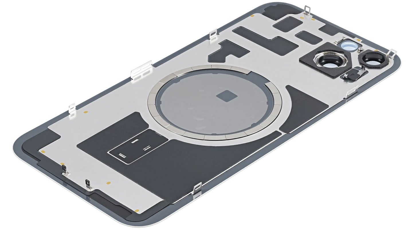Back Glass w/ MagSafe Magnet For iPhone 14 Plus (Aftermarket) (Starlight) (No Logo)