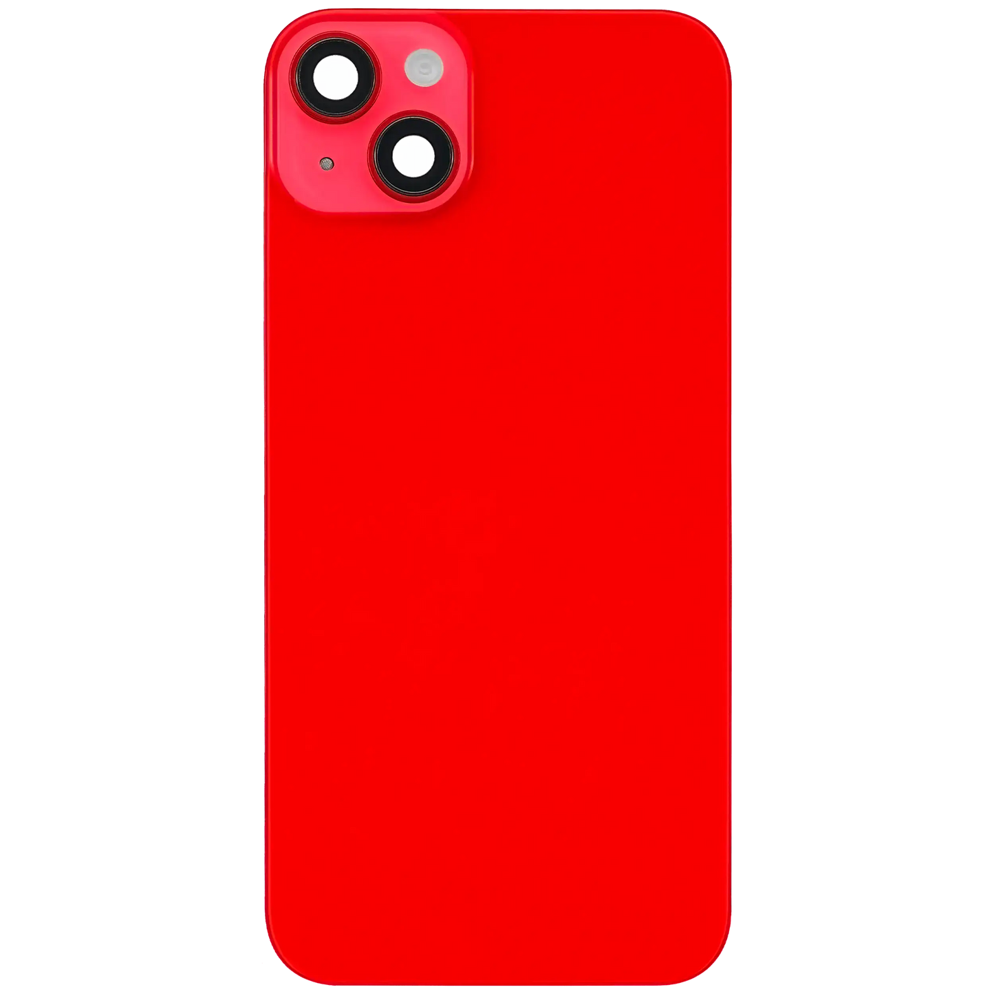 Back Glass w/ MagSafe Magnet For iPhone 14 Plus (Aftermarket) (Red) (No Logo)