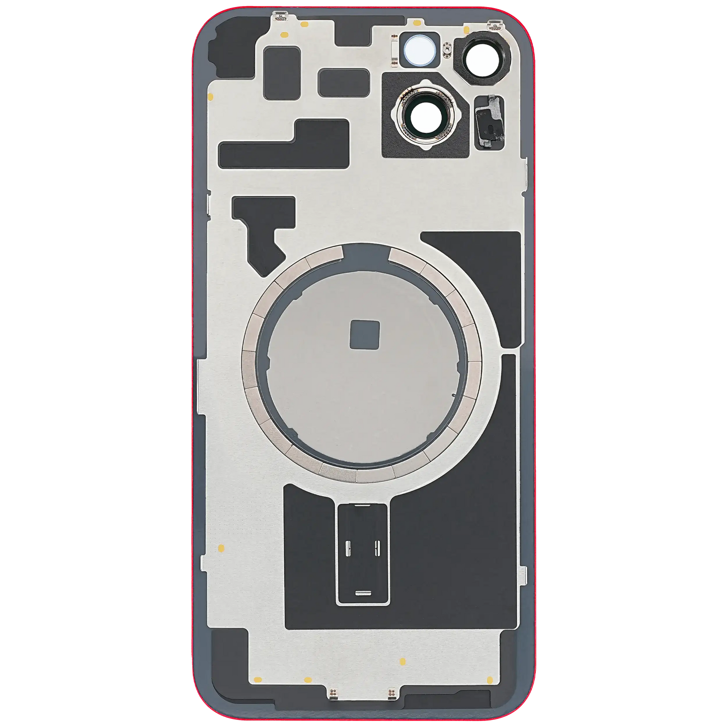 Back Glass w/ MagSafe Magnet For iPhone 14 Plus (Aftermarket) (Red) (No Logo)