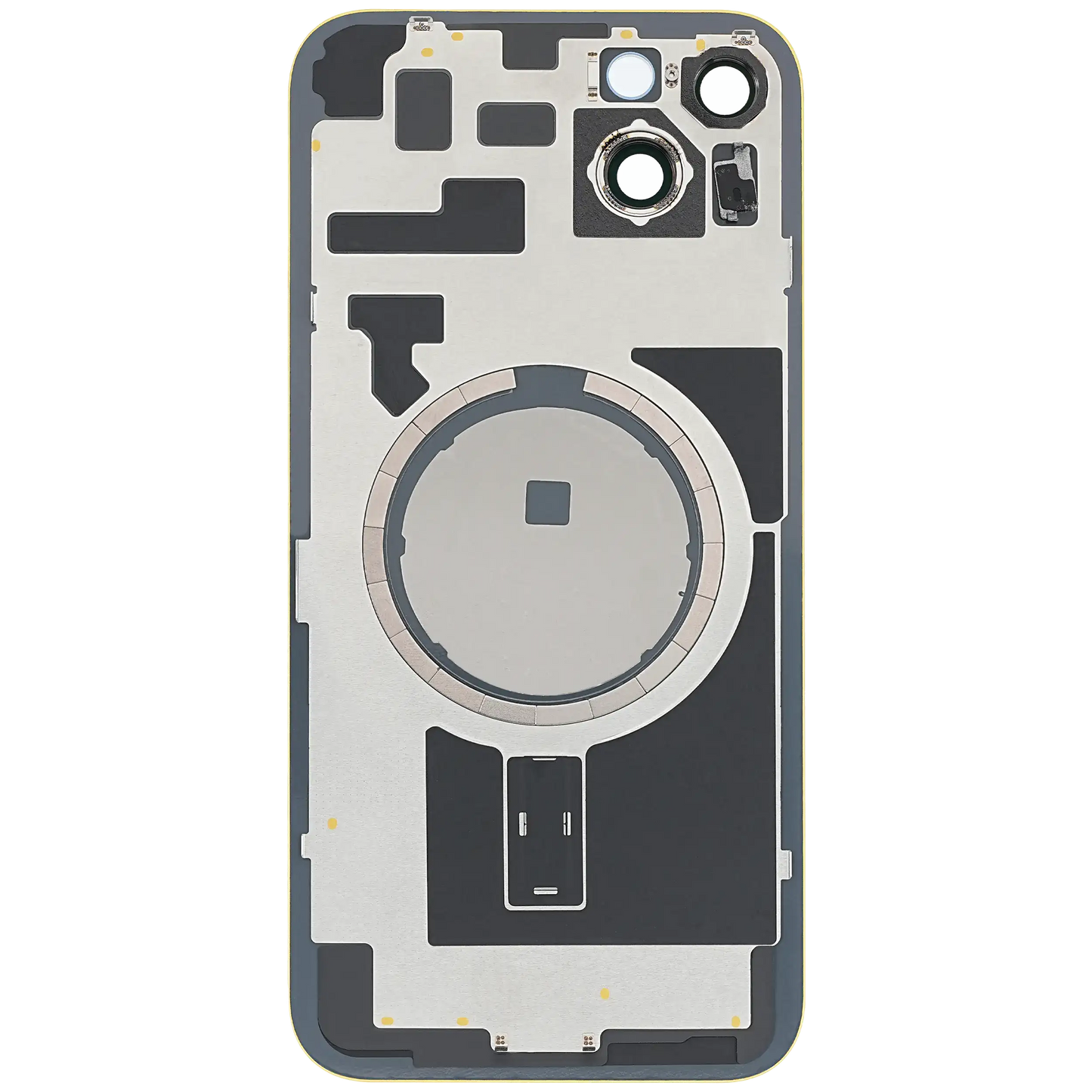 Back Glass w/ MagSafe Magnet For iPhone 14 Plus (Aftermarket) (Yellow) (No Logo)