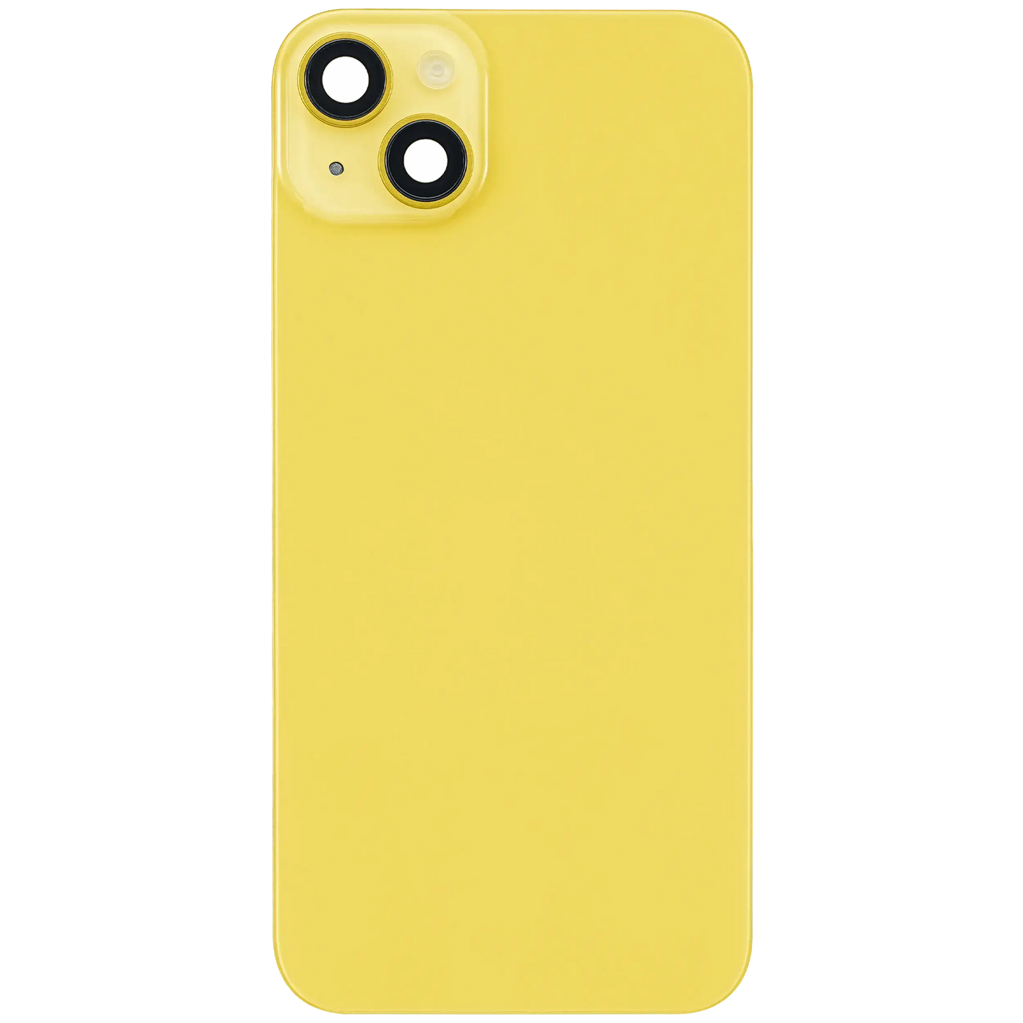 Back Glass With Steel Plate With Wireless NFC & MagSafe Magnet Pre-Installed For iPhone 14 Plus (No Logo) (Yellow)