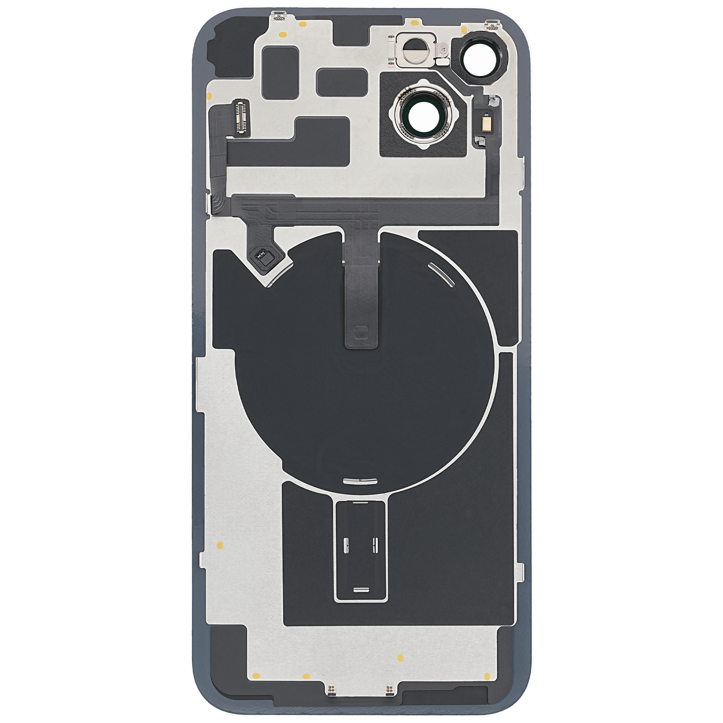 Back Glass With Steel Plate With Wireless NFC & MagSafe Magnet Pre-Installed For iPhone 14 Plus (No Logo) (Starlight)