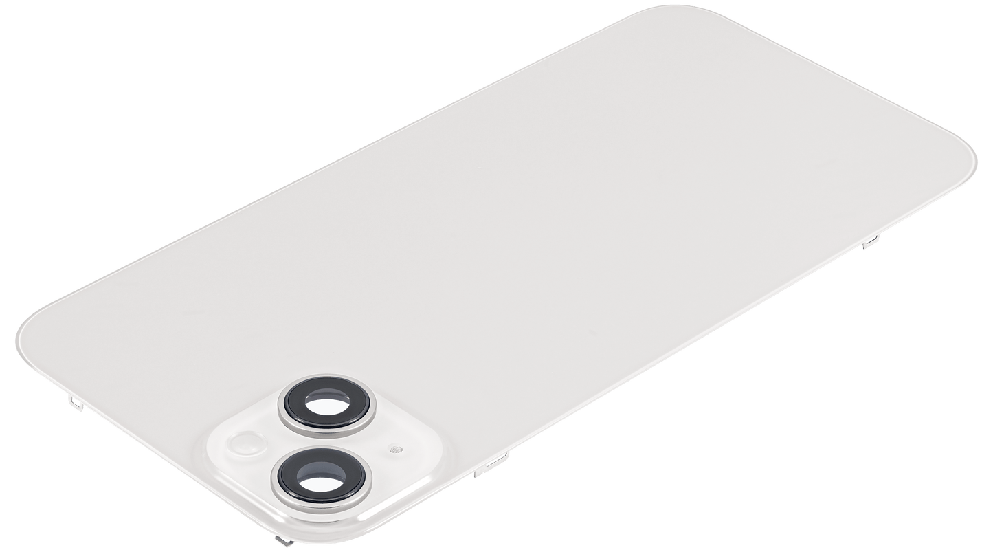 Back Glass With Steel Plate With Wireless NFC & MagSafe Magnet Pre-Installed For iPhone 14 Plus (No Logo) (Starlight)