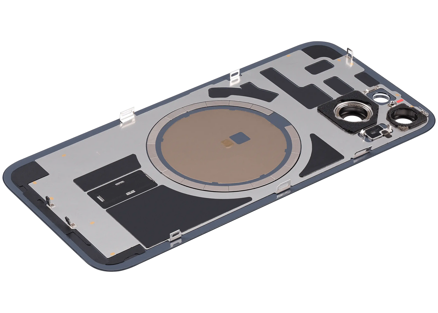 Back Glass w/ MagSafe Magnet For iPhone 14 (Aftermarket) (Midnight) (No Logo)