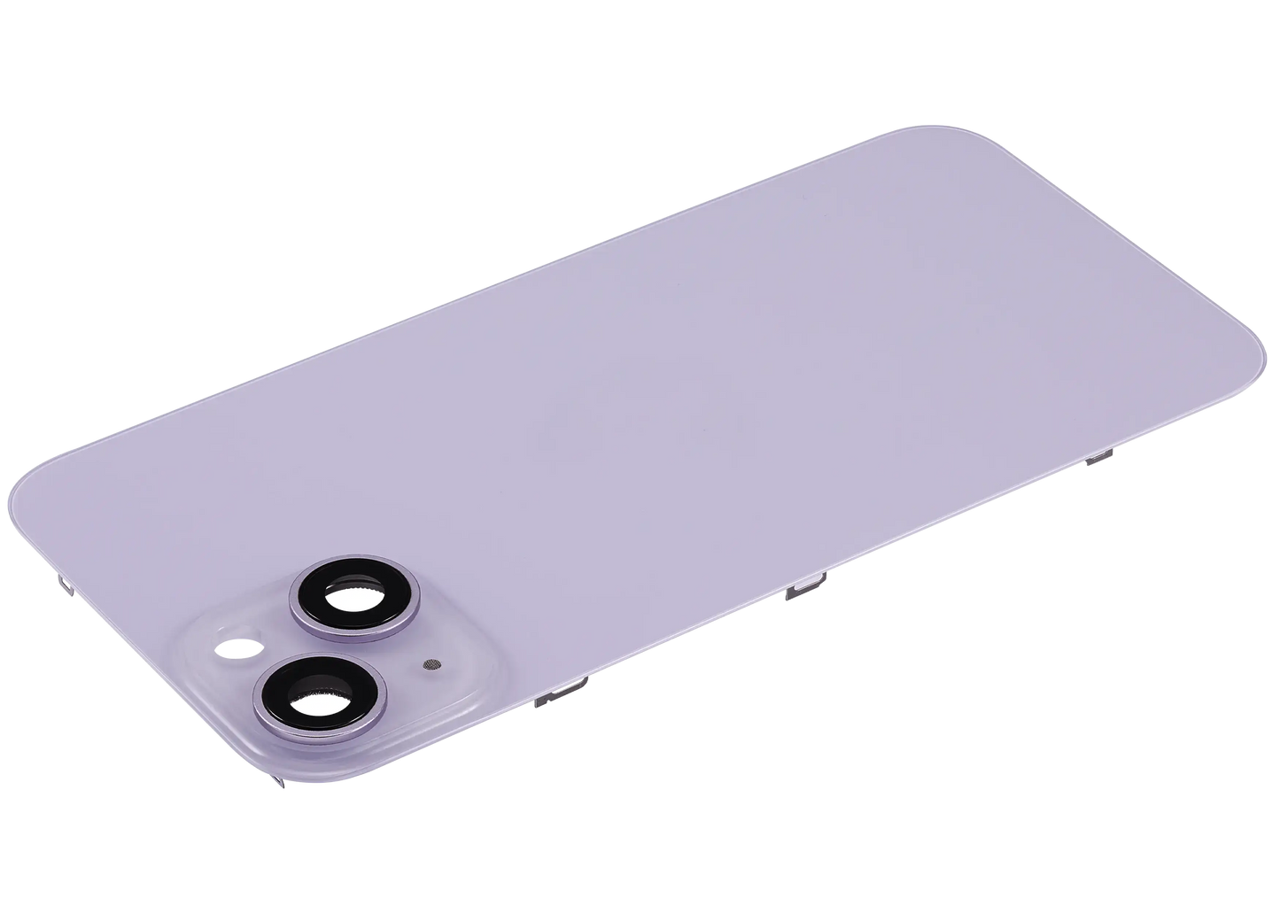 Back Glass w/ MagSafe Magnet For iPhone 14 (Aftermarket) (Purple) (No Logo)