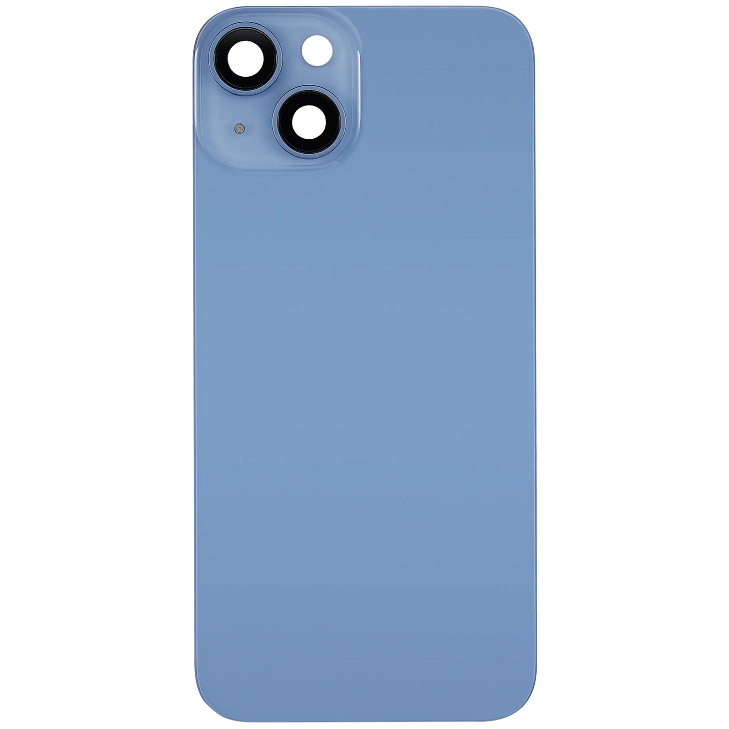 Back Glass w/ MagSafe Magnet For iPhone 14 (Aftermarket) (Blue) (No Logo)