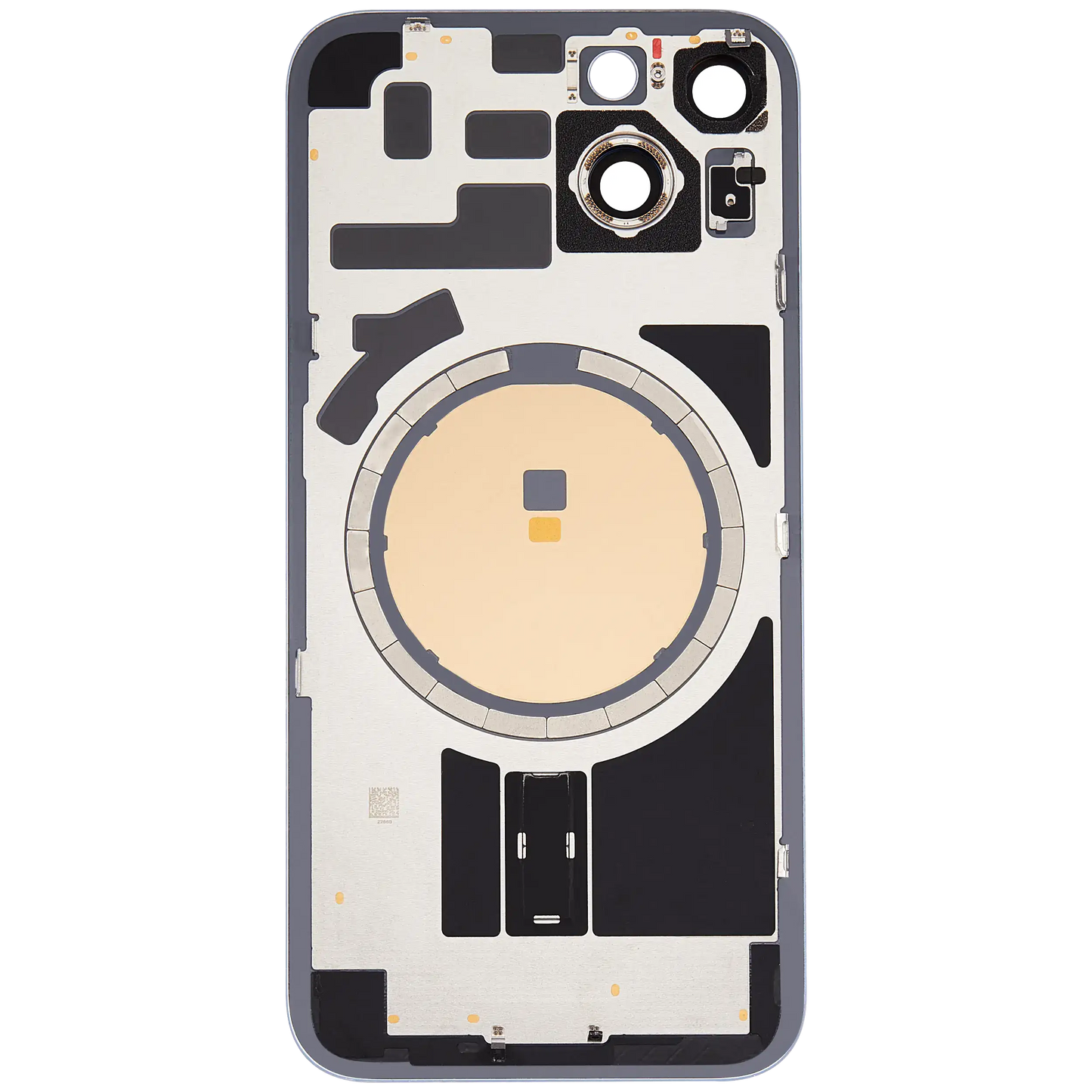 Back Glass w/ MagSafe Magnet For iPhone 14 (Aftermarket) (Blue) (No Logo)