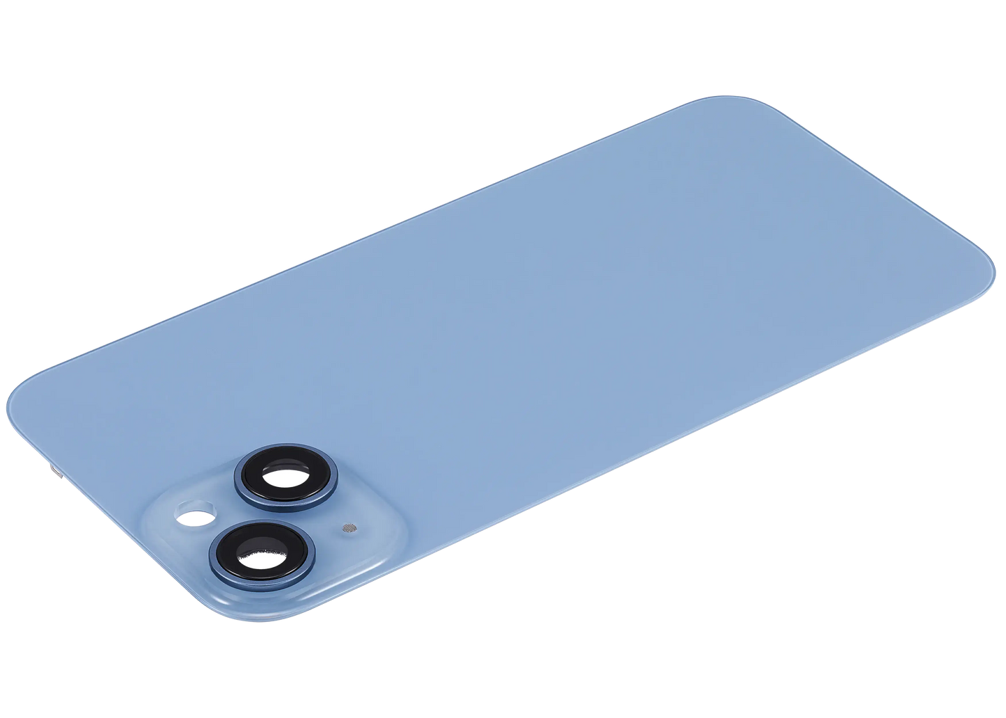 Back Glass w/ MagSafe Magnet For iPhone 14 (Aftermarket) (Blue) (No Logo)