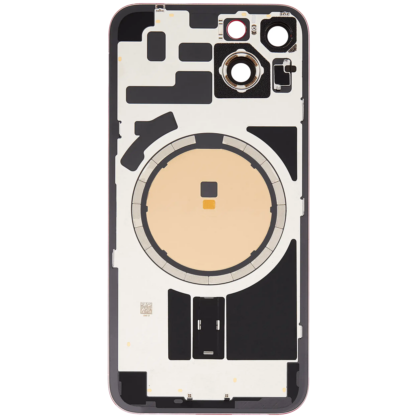 Back Glass w/ MagSafe Magnet For iPhone 14 (Aftermarket) (Red) (No Logo)