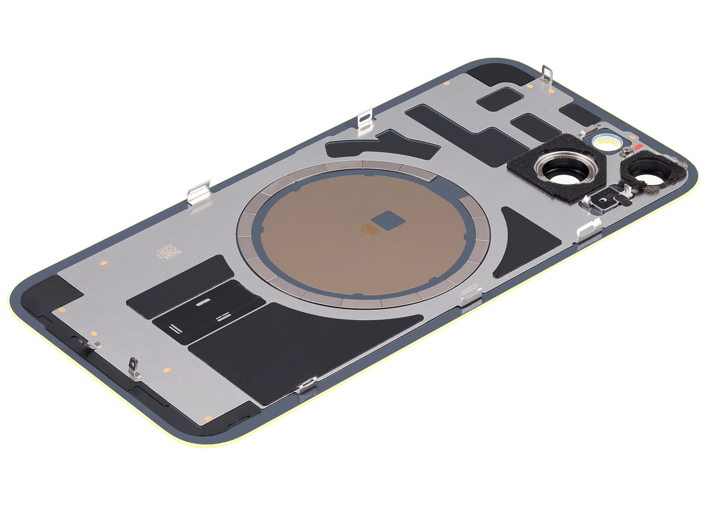 Back Glass w/ MagSafe Magnet For iPhone 14 (Aftermarket) (Yellow) (No Logo)
