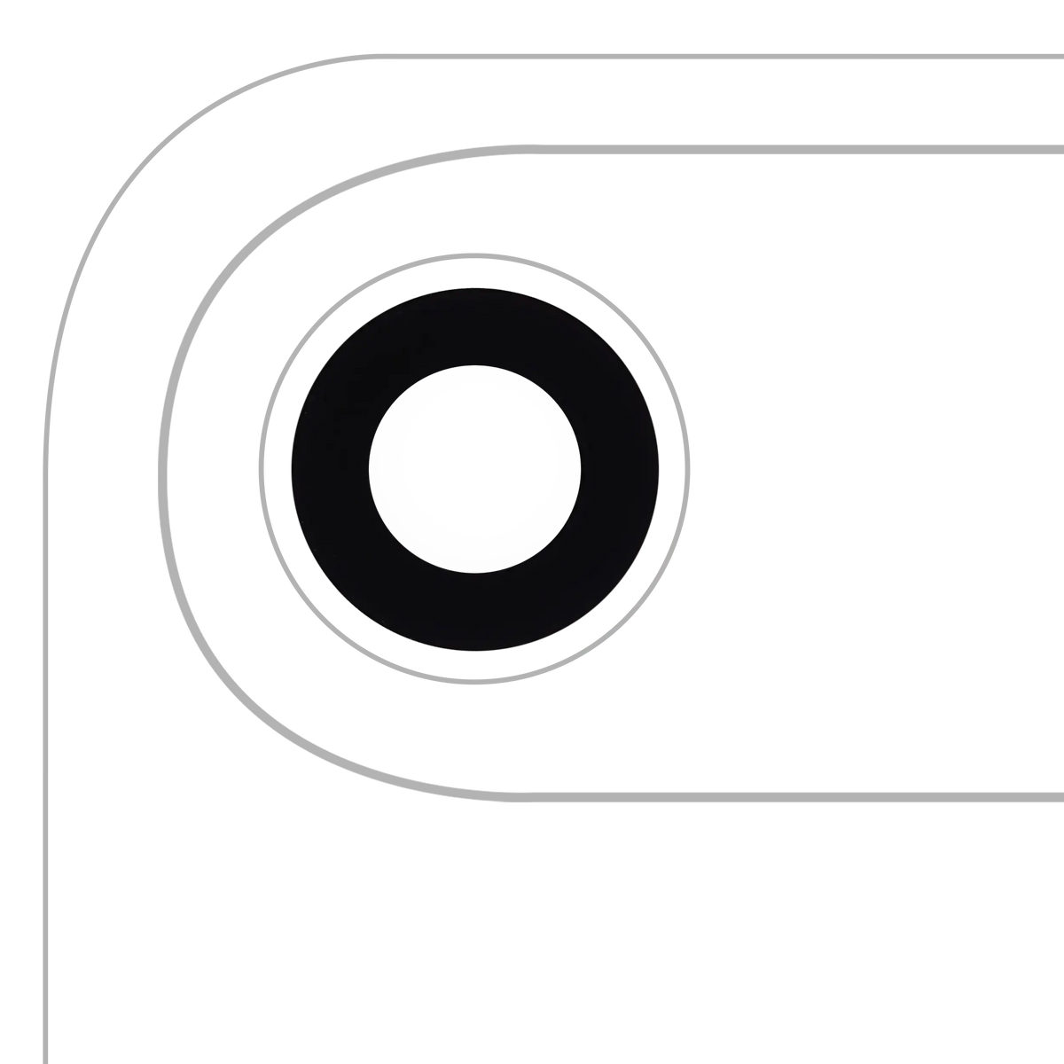 Back Camera Lens (Glass Only) With Adhesive For iPhone Air (Real Sapphire) (Premium)