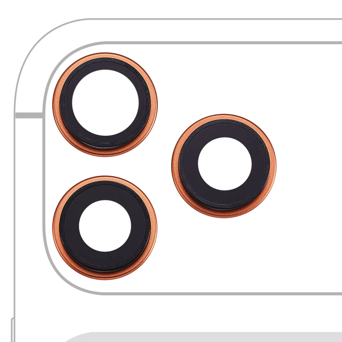 Back Camera Lens With Bracket & Bezel For iPhone 17 Pro/ 17 Pro Max (Premium) (Cosmic Orange) — product photo 1