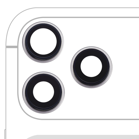Back Camera Lens With Bracket & Bezel For iPhone 17 Pro/ 17 Pro Max (Premium) (Silver) — product photo 1