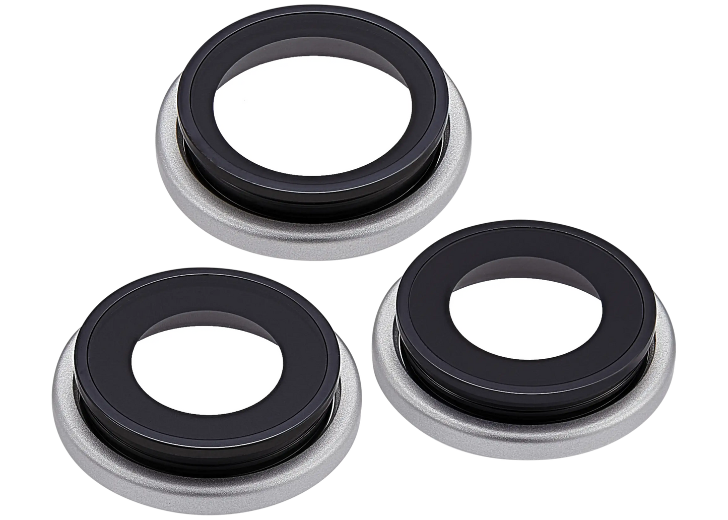 Back Camera Lens With Bracket & Bezel For iPhone 17 Pro/ 17 Pro Max (Premium) (Silver)