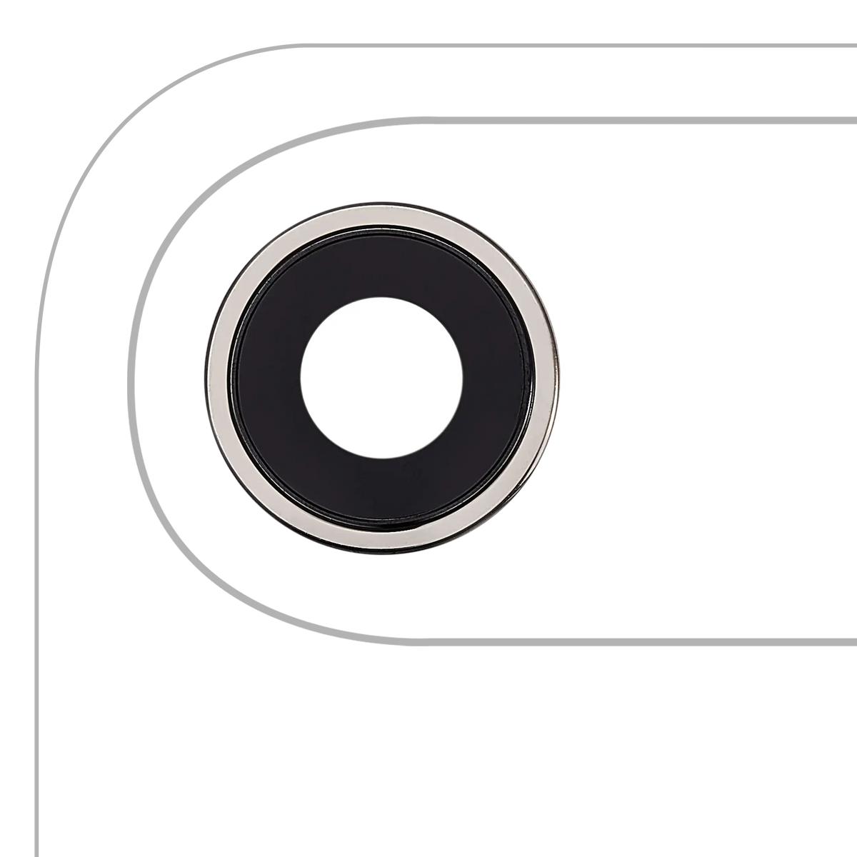 Back Camera Lens With Bracket & Bezel For iphone Air (Premium) (Light Gold)