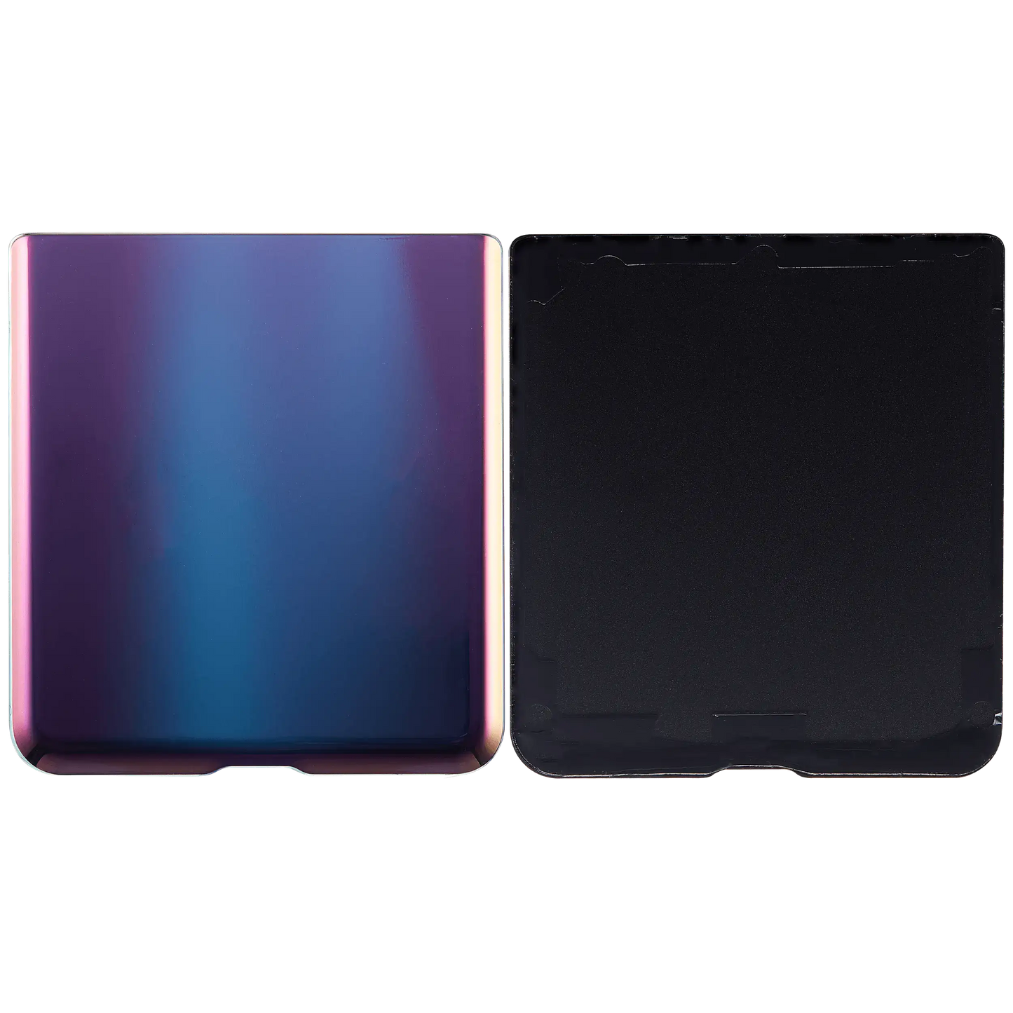 Bottom Back Cover Glass With Camera Lens For Samsung Galaxy Z Flip 4G (F700) / Z Flip 5G (F707) (Aftermarket Plus) (Mirror Purple) screen replacement