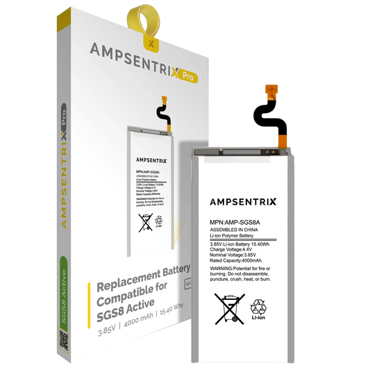 Replacement Battery For Samsung Galaxy S8 Active (AmpSentrix Pro)