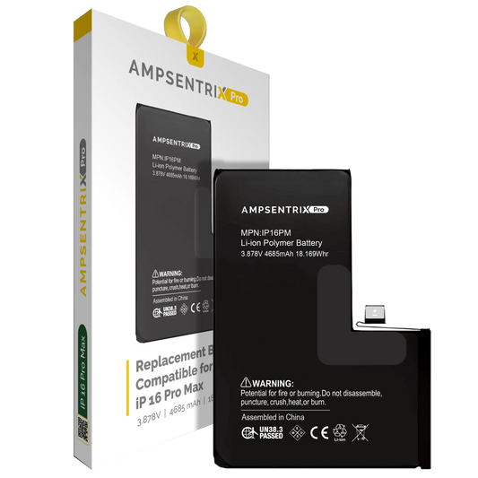 Replacement Battery For iPhone 16 Pro Max (AmpSentrix Pro)