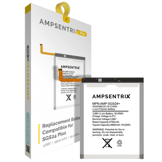 Replacement Battery For Samsung Galaxy S24 Plus (AmpSentrix Pro)
