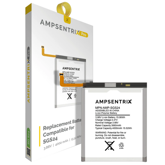 Replacement Battery For Samsung Galaxy S24 5G (AmpSentrix Pro)