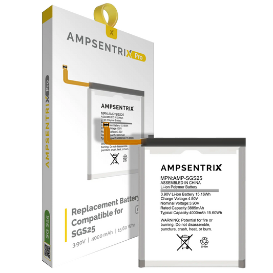 Replacement Battery For Samsung Galaxy S25 (AmpSentrix Pro)