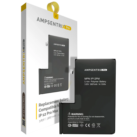 Replacement Battery For iPhone 12 Pro Max (AmpSentrix Pro)