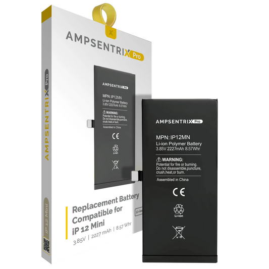 Replacement Battery For iPhone 12 Mini (AmpSentrix Pro)