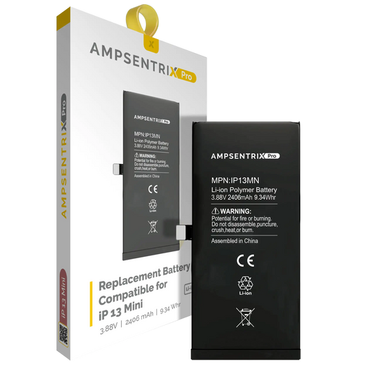 Replacement Battery For iPhone 13 Mini (AmpSentrix Pro)