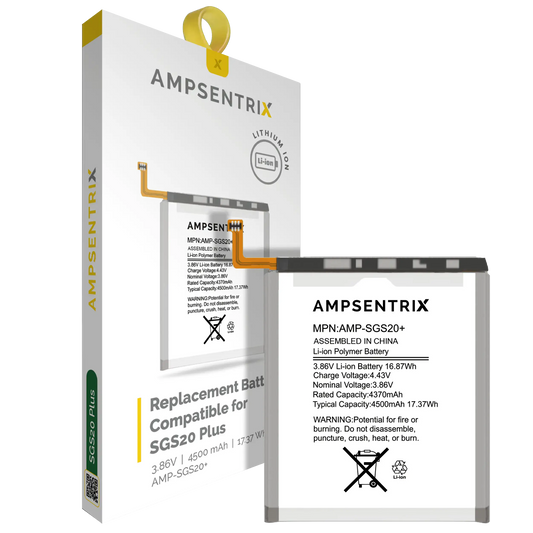 Replacement Battery For Samsung Galaxy S20 Plus (AmpSentrix Pro)