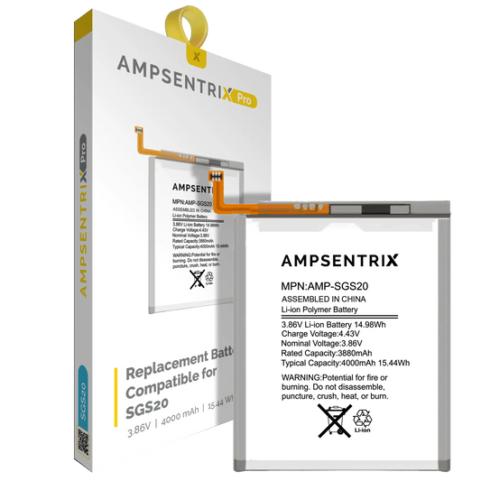 Replacement Battery For Samsung Galaxy S20 5G / S20 5G UW Verizon (AmpSentrix Pro)