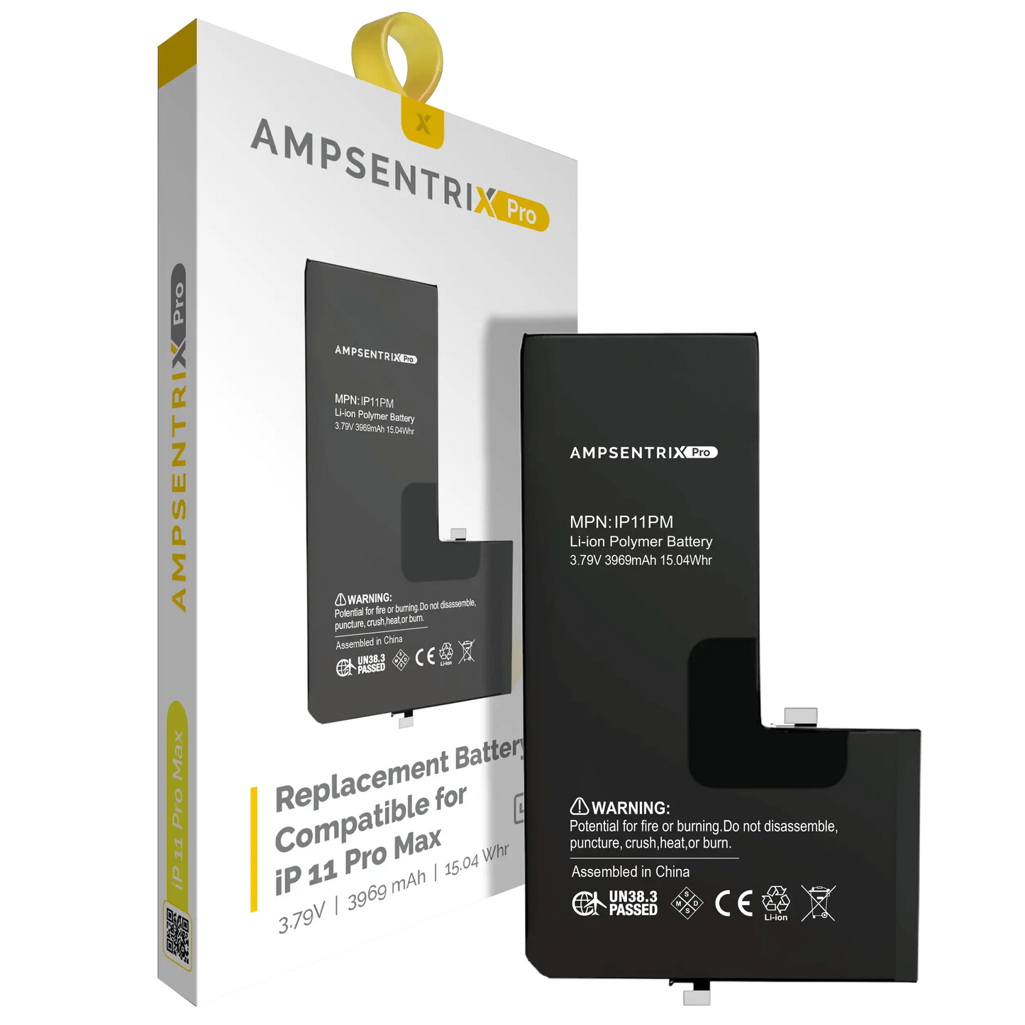 Replacement Battery For iPhone 11 Pro Max (AmpSentrix Pro)