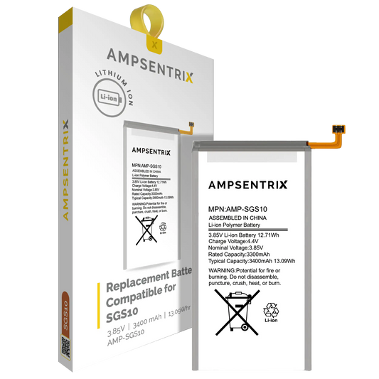 Replacement Battery For Samsung Galaxy S10 (AmpSentrix Pro)