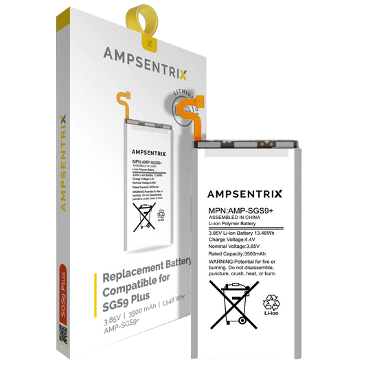 Replacement Battery For Samsung Galaxy S9 Plus (AmpSentrix Pro)