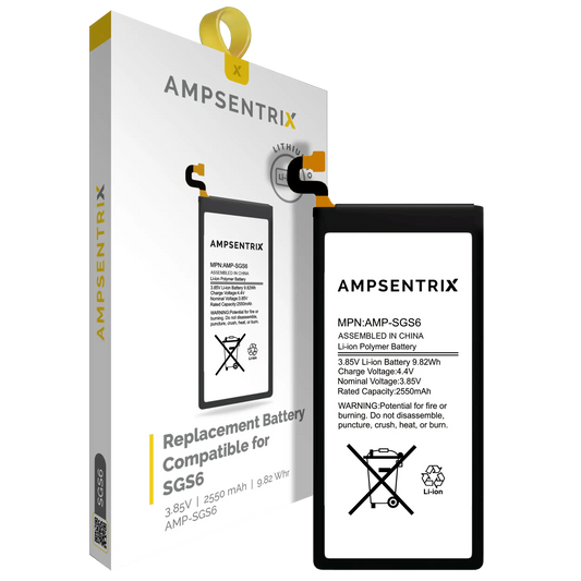 Replacement Battery For Samsung Galaxy S6 (AmpSentrix Pro)