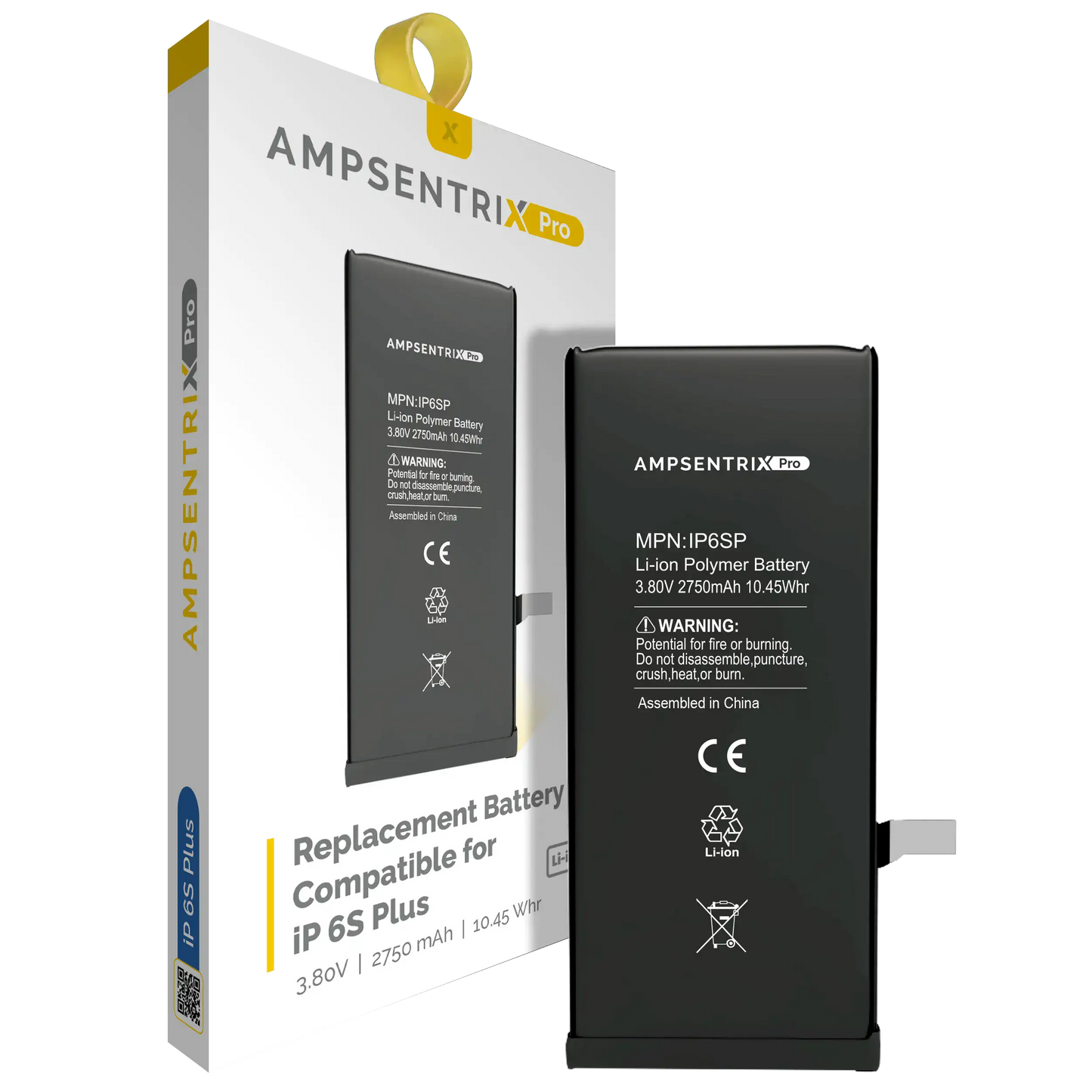 Replacement Battery For iPhone 6S Plus (AmpSentrix Pro)
