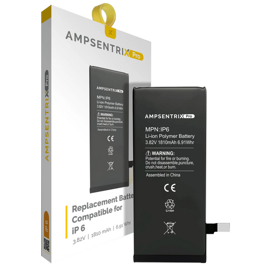 Replacement Battery For iPhone 6 (AmpSentrix Pro)