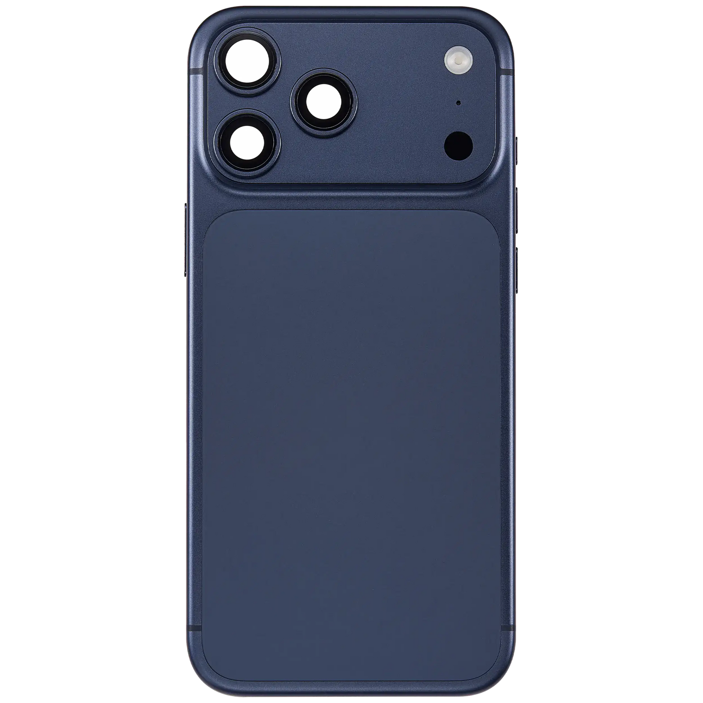 Back Housing W/ Charging Port Flex & Small Parts Compatible For iPhone 17 Pro Max (US Version) (Used OEM Pull: Grade A) (Deep Blue)