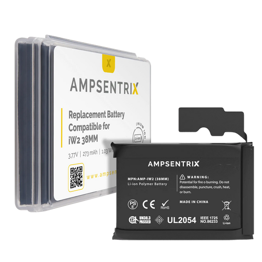 Replacement Battery For Watch Series 2 (38MM) (AmpSentrix Pro)