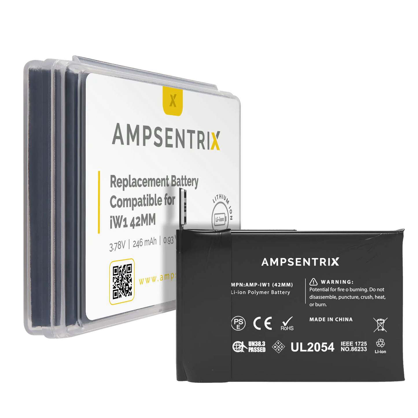 Replacement Battery For Watch Series 1 (42MM) (AmpSentrix Pro)