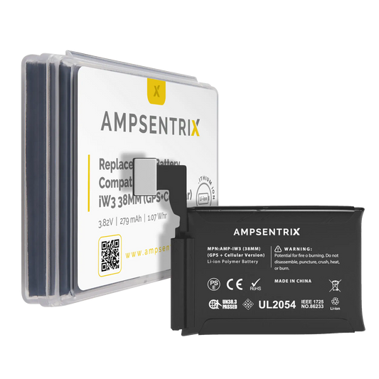 Replacement Battery For Watch Series 3 (38MM) (GPS + Cellular Version) (AmpSentrix Pro)