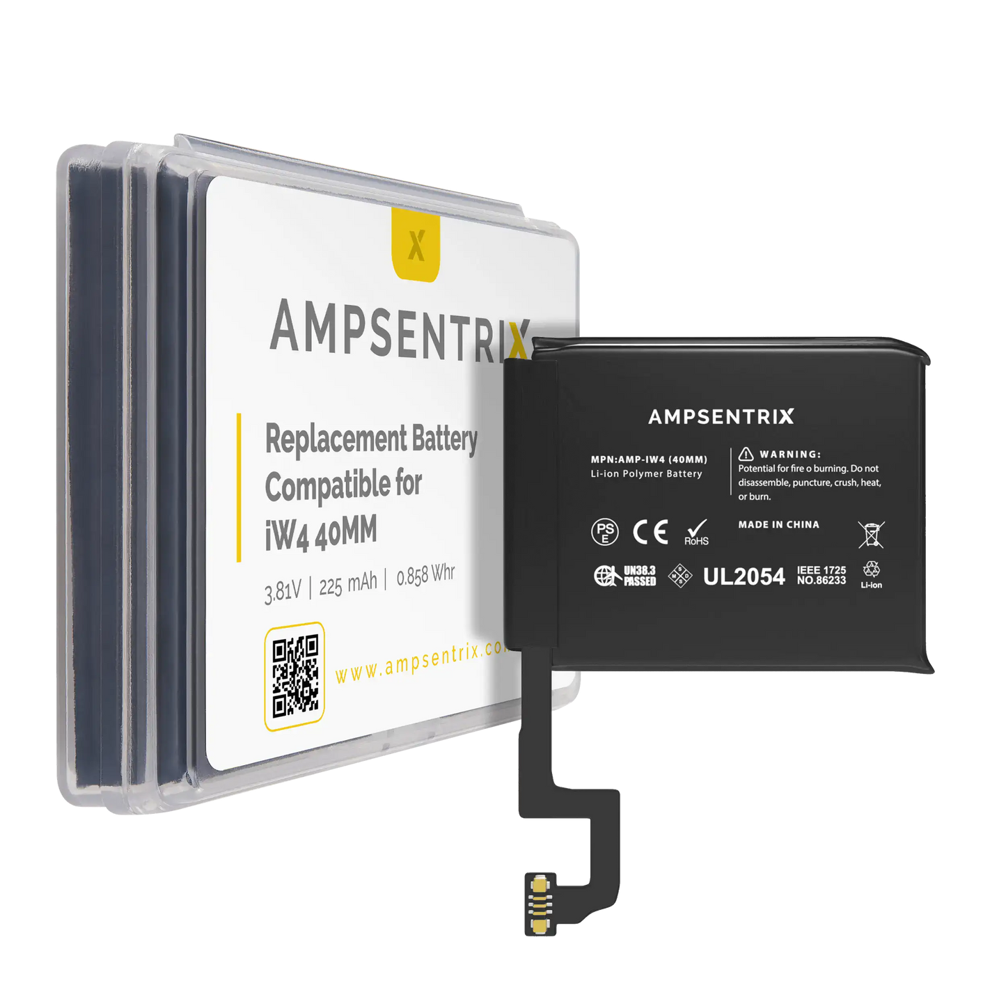 Replacement Battery For Watch Series 4 (40MM) (AmpSentrix Pro)