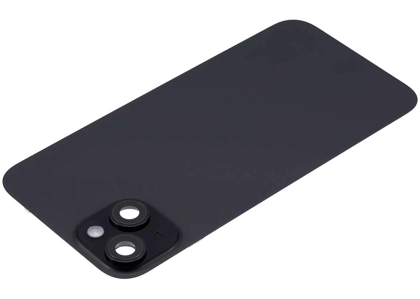 Back Glass w/ MagSafe Magnet & NFC & Flashlight Flex For iPhone 15 Plus (Used OEM Pull: Grade C) (Black)