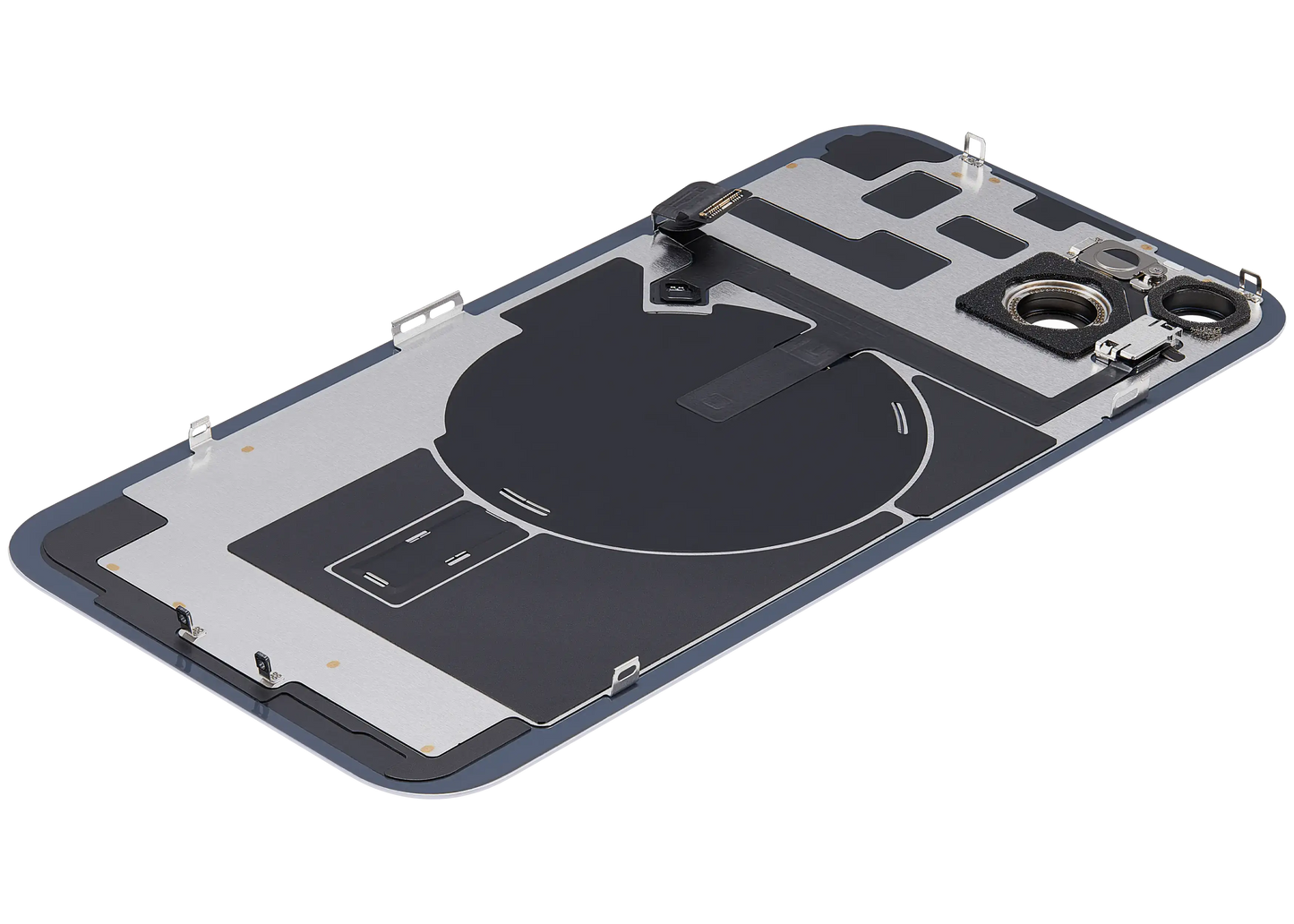 Back Glass w/ MagSafe Magnet & NFC & Flashlight Flex For iPhone 14 Plus (Used OEM Pull: Grade C) (Purple)