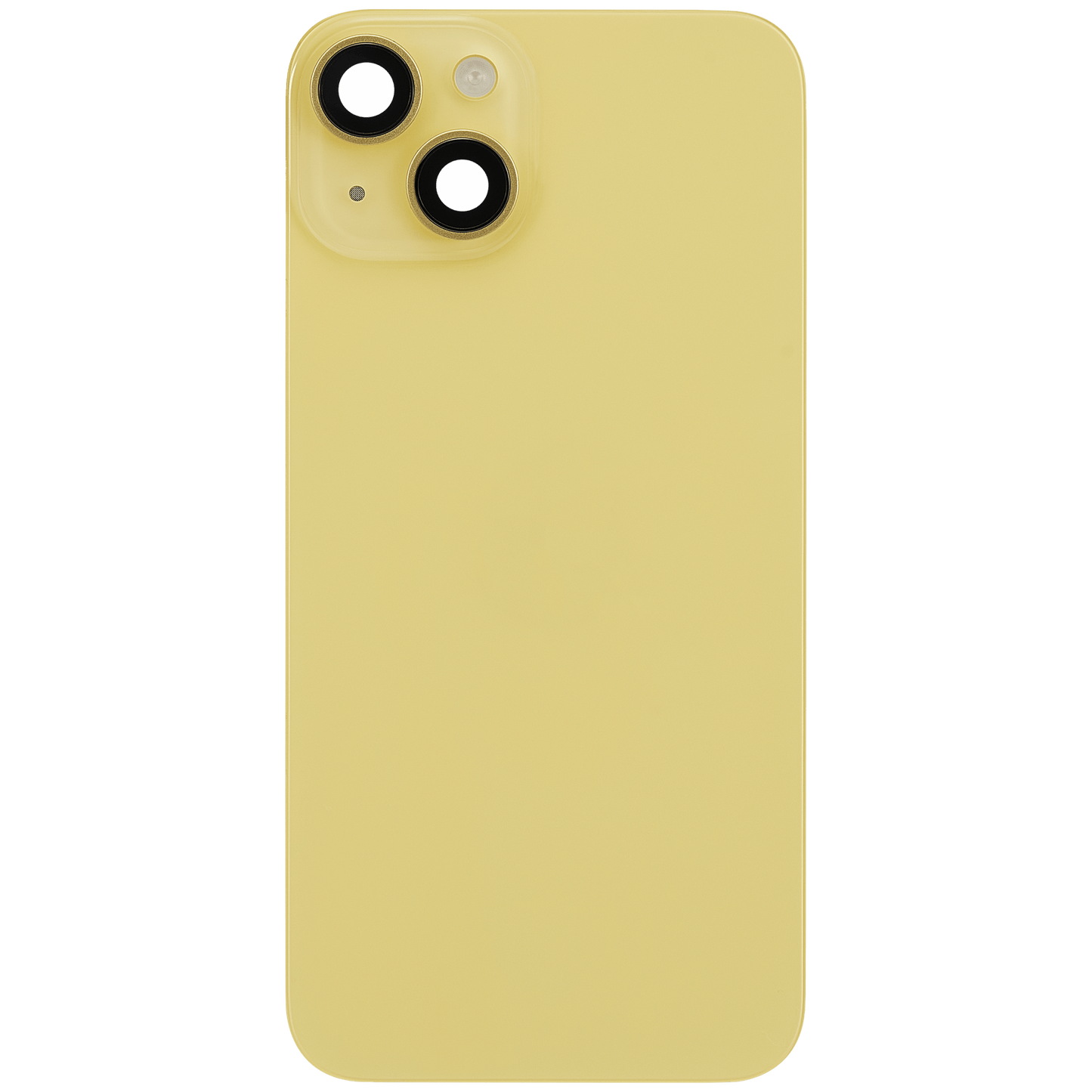 Back Glass w/ MagSafe Magnet & NFC & Flashlight Flex For iPhone 14 (Used OEM Pull: Grade C) (Yellow)