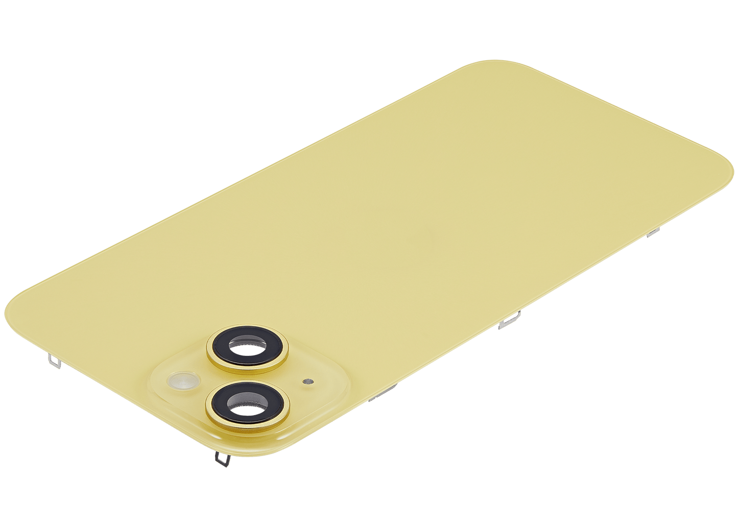Back Glass w/ MagSafe Magnet & NFC & Flashlight Flex For iPhone 14 (Used OEM Pull: Grade C) (Yellow)