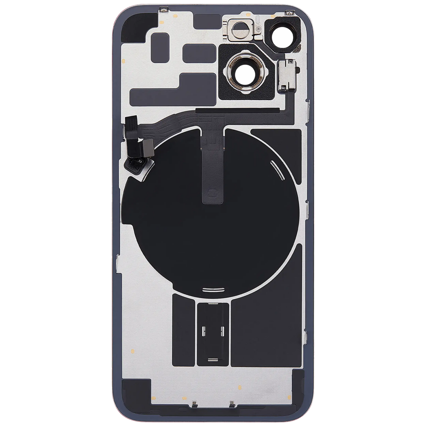 Back Glass w/ MagSafe Magnet & NFC & Flashlight Flex For iPhone 14 (Used OEM Pull: Grade C) (Red)