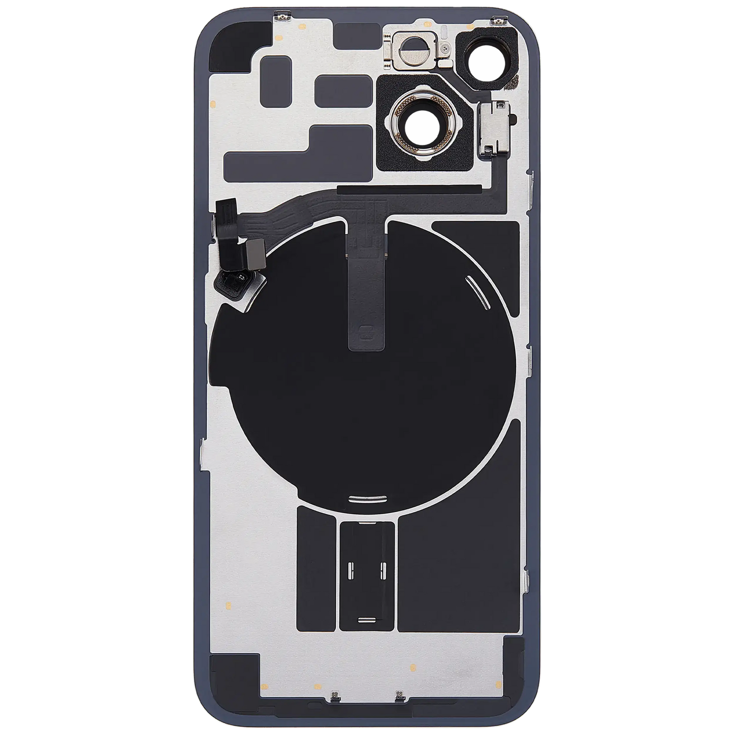 Back Glass w/ MagSafe Magnet & NFC & Flashlight Flex For iPhone 14 (Used OEM Pull: Grade C) (Purple)