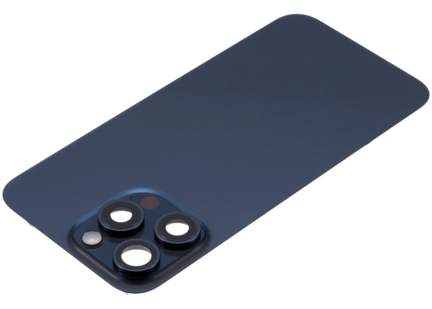 Back Glass w/ MagSafe Magnet & NFC & Flashlight Flex For iPhone 15 Pro Max (Used OEM Pull: Grade B) (Blue Titanium)