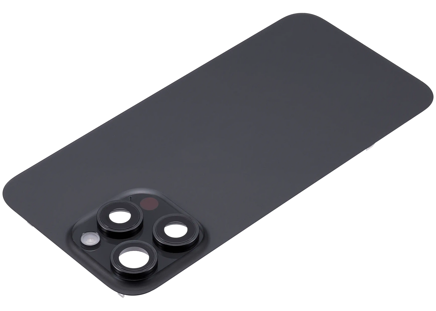 Back Glass w/ MagSafe Magnet & NFC & Flashlight Flex For iPhone 15 Pro Max (Used OEM Pull: Grade B) (Black Titanium)